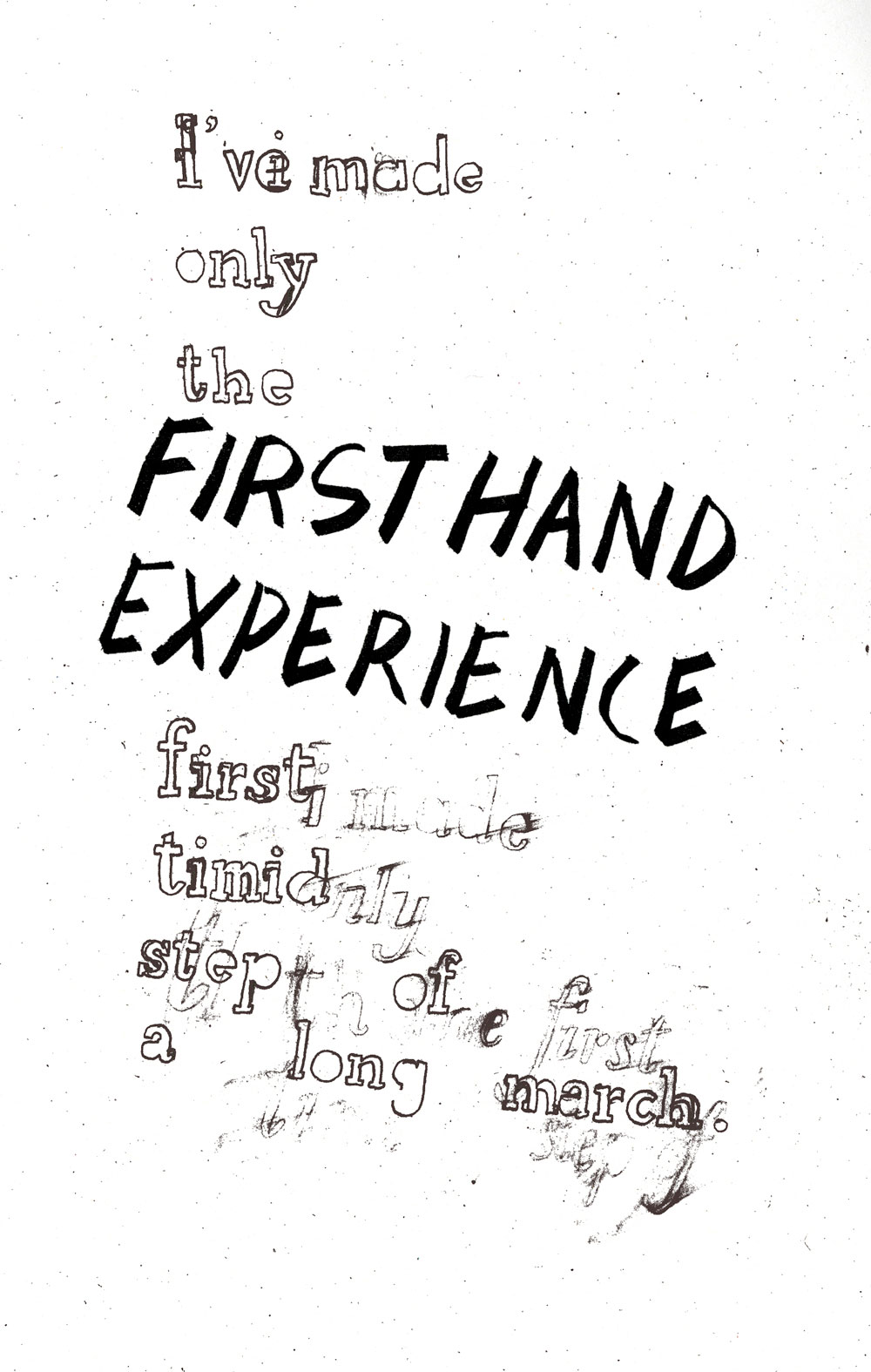 first hand experience